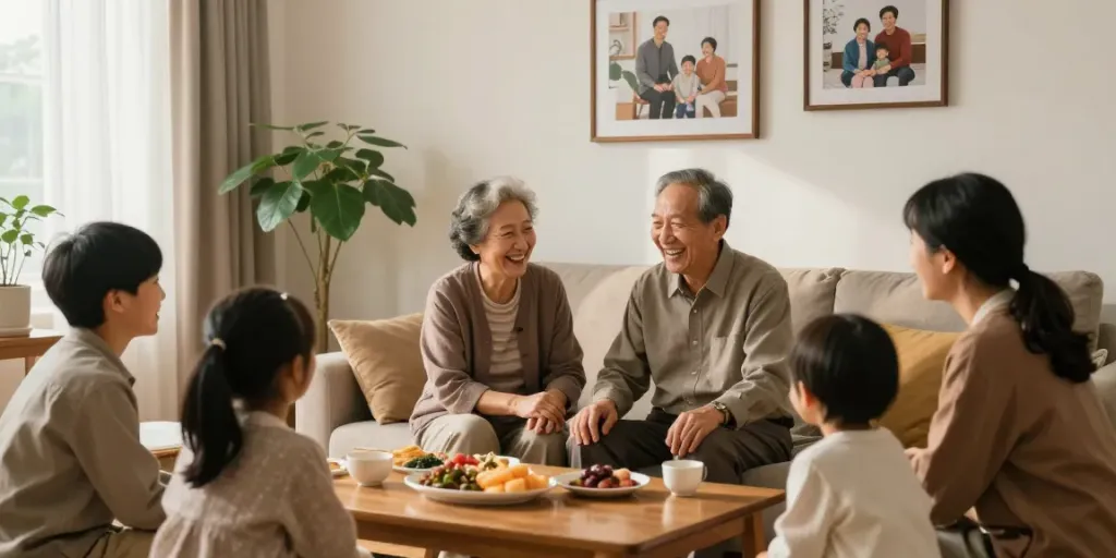 rokok88 link highlighting a warm family gathering dedicated to honoring parents